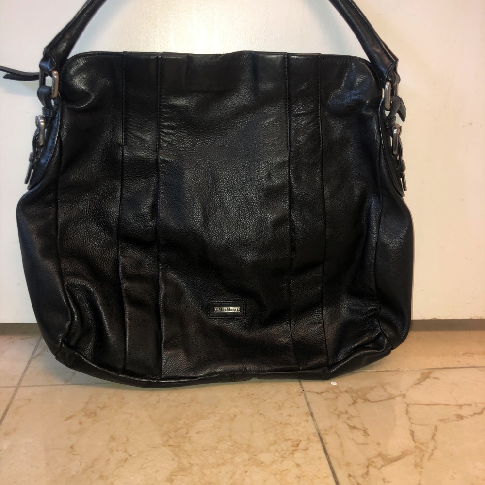 MaxMara Black Leather Purse